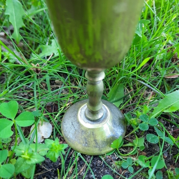 Vintage MCM AMC silver plated brass mini cordial glasses (5) - Picture 5 of 9